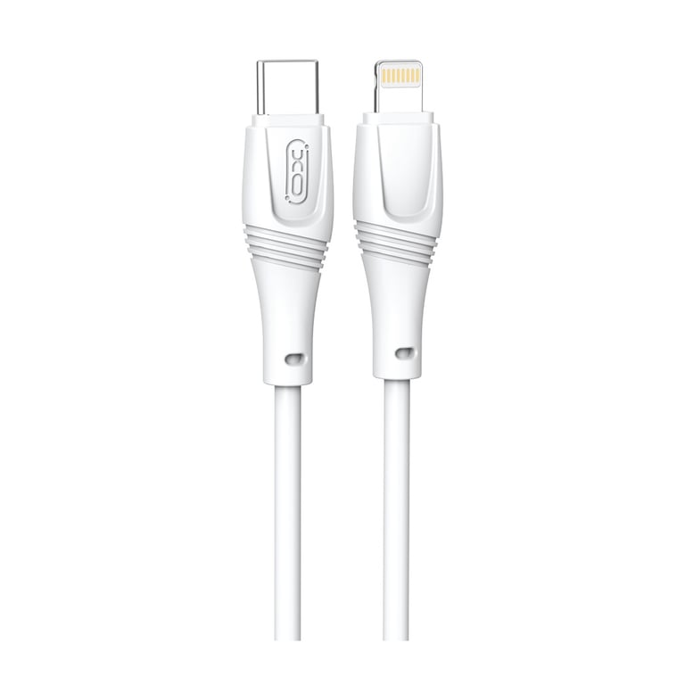 Дата кабель USB-C to Lightning 1.0m 27W High Elastic Zeus XO (NBQ239A_White) - фото 1