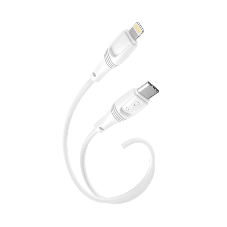 Дата кабель USB-C to Lightning 1.0m 27W High Elastic Zeus XO (NBQ239A_White) - фото 3