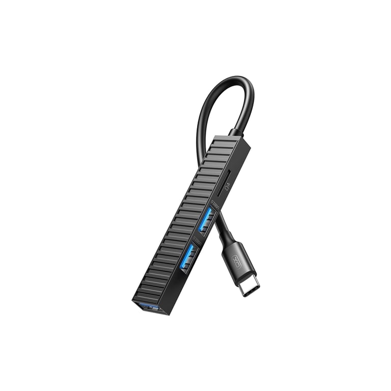 Концентратор XO USB-C 4-in-1 порти XO HUB014B.black (HUB014B.black) - фото 3
