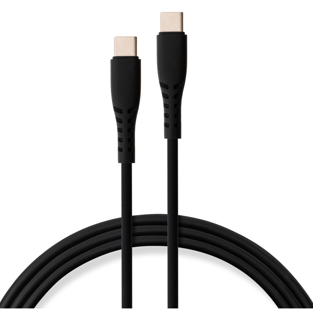 Дата кабель USB-C to USB-C 2.0m 60W Silicon Black Vinga (VCDCCC262SB) Дата кабель USB-C to USB-C 2.0m 60W Silicon Black Vinga (VCDCCC262SB)