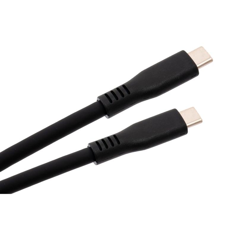 Дата кабель USB-C to USB-C 1.2m UBS3.2 Gen2 10G 100W Chip Silicon Black Vinga (VCPDCCC31012SB) - фото 2
