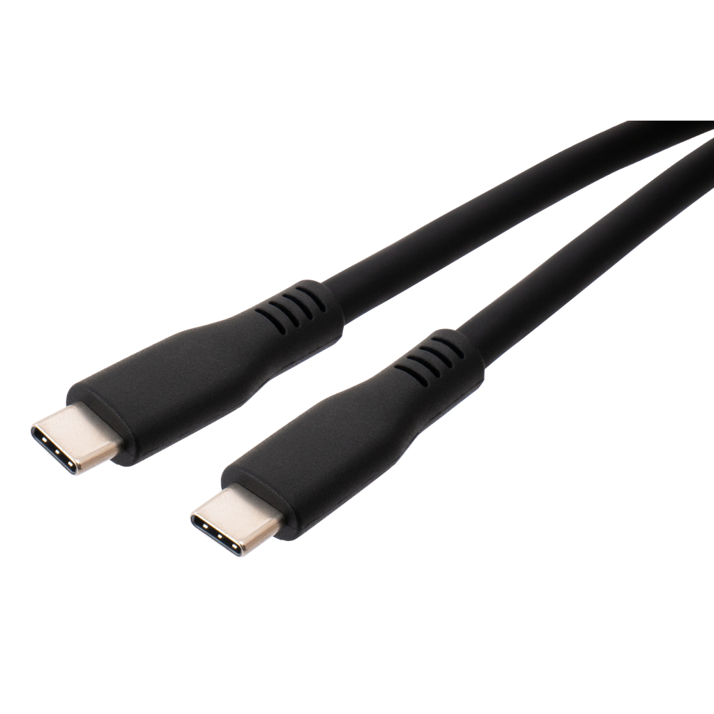 Дата кабель USB-C to USB-C 1.2m UBS3.2 Gen2 10G 100W Chip Silicon Black Vinga (VCPDCCC31012SB) - фото 3 Дата кабель USB-C to USB-C 1.2m UBS3.2 Gen2 10G 100W Chip Silicon Black Vinga (VCPDCCC31012SB) - фото 3
