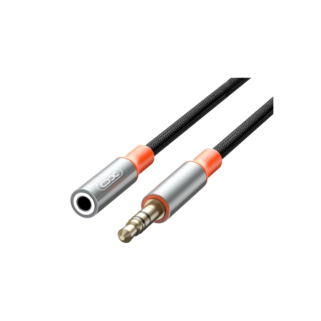 Кабель мультимедійний 3.5mm M to 3.5mm F 1.0m black XO (NB-R269A.black) - фото 3 Кабель мультимедійний 3.5mm M to 3.5mm F 1.0m black XO (NB-R269A.black) - фото 3