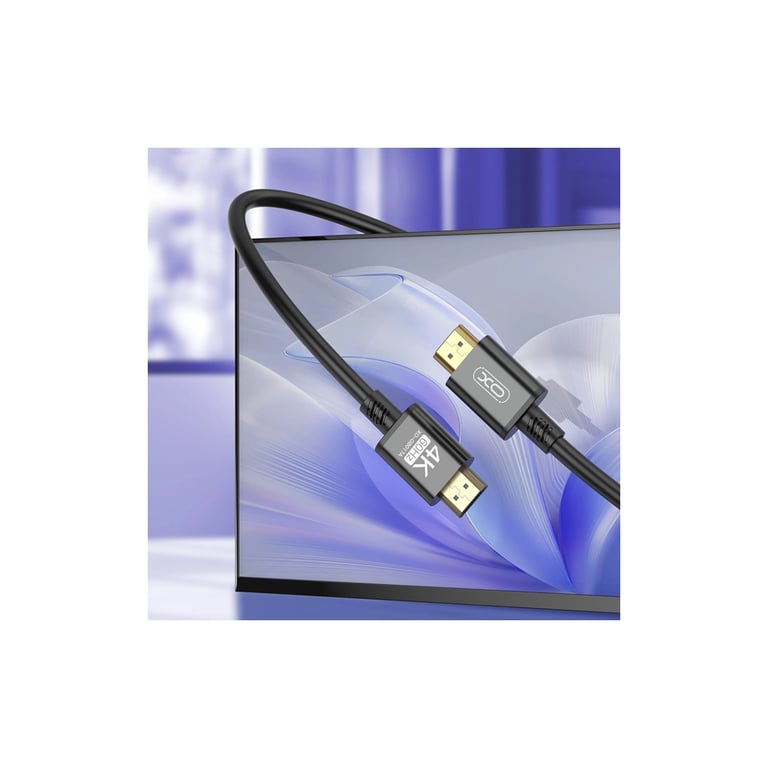 Кабель мультимедійний HDMI M to HDMI M 3.0m V2.0 black XO (GB017A-HDMI.tranish) - фото 6