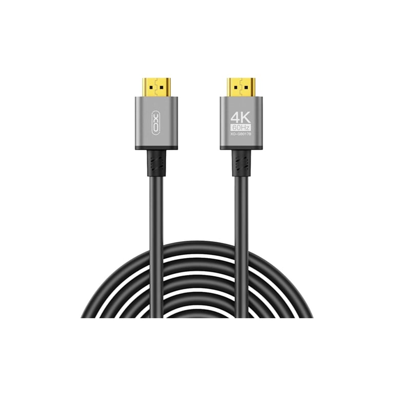 Кабель мультимедійний HDMI M to HDMI M 5.0m V2.0 black XO (GB017B-HDMI.tranish) - фото 2
