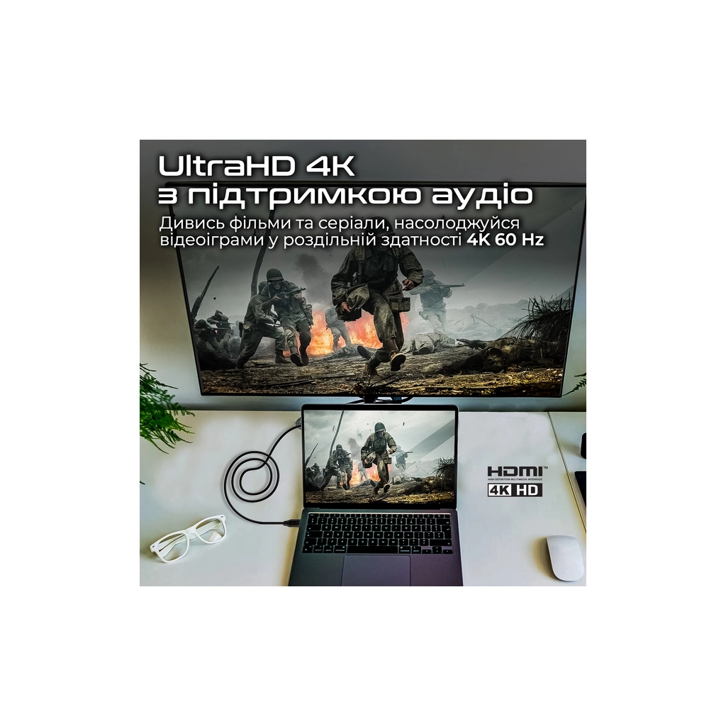 Кабель мультимедійний HDMI M to HDMI M 10.0m V2.0 black Promate (prolink4k60-10m) - фото 7 Кабель мультимедійний HDMI M to HDMI M 10.0m V2.0 black Promate (prolink4k60-10m) - фото 7