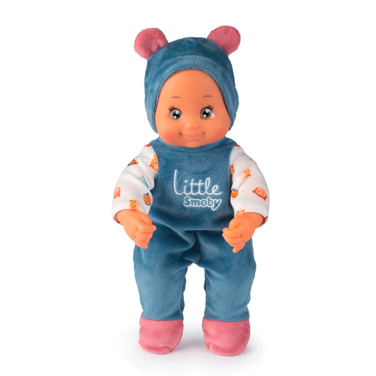 Коляска для ляльок Smoby Little для прогулянок 3в1, з пупсом, синій (140308) - фото 2