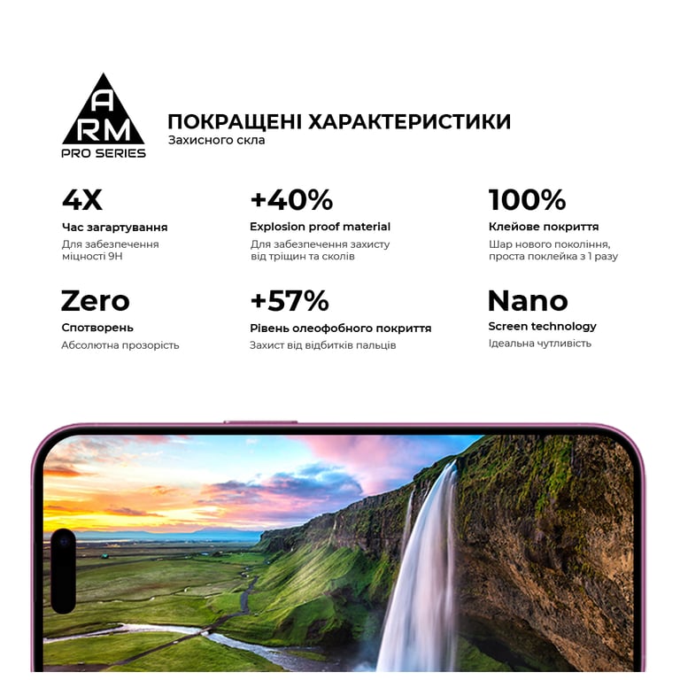 Скло захисне Armorstandart Pro Apple iPhone 16 with mesh (ARM87026) - фото 5