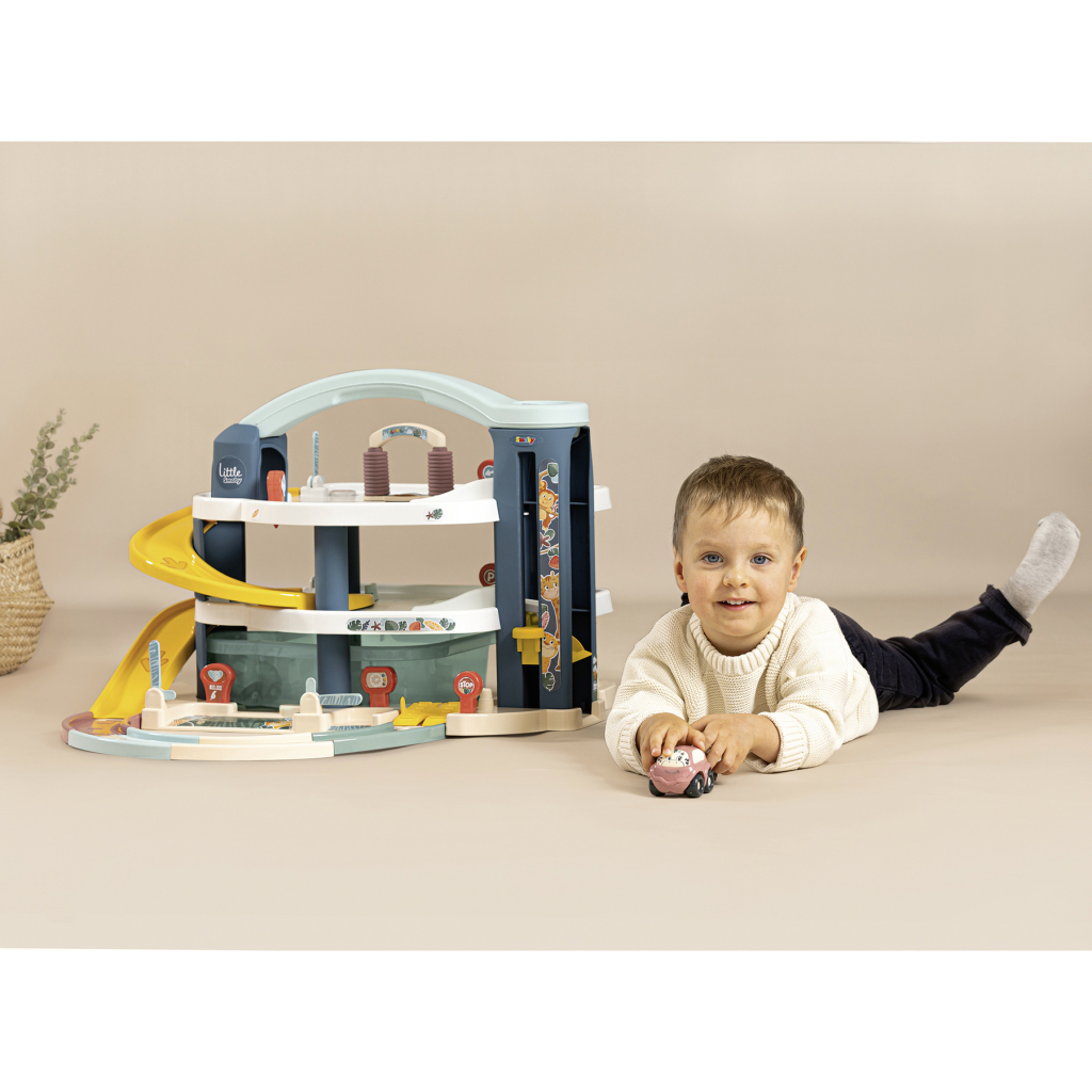 Ігровий набір Smoby Little Великий гараж 3 поверхи, з машинкою та гелікоптер (7600140203) - фото 5 Ігровий набір Smoby Little Великий гараж 3 поверхи, з машинкою та гелікоптер (7600140203) - фото 5