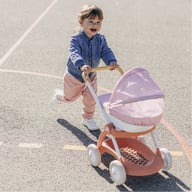 Коляска для ляльок Smoby Baby Nurse Теракотова пудра, люлька з корзиною, 18 міс.+ (7600254124) - фото 3