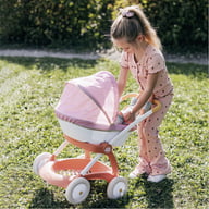 Коляска для ляльок Smoby Baby Nurse Теракотова пудра, люлька з корзиною, 18 міс.+ (7600254124) - фото 4