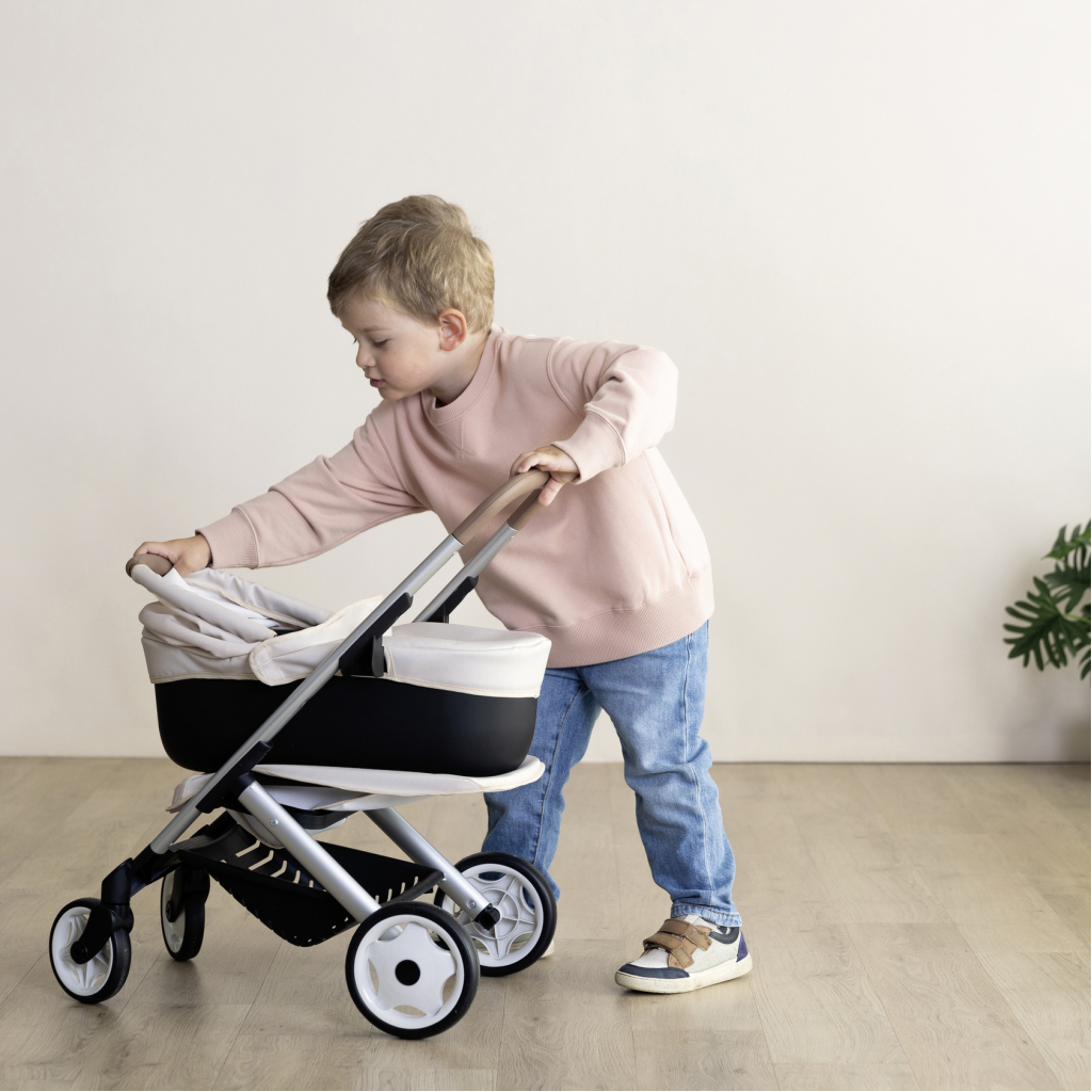 Коляска для ляльок Smoby Maxi-Cosi 3 в 1. Айворі зі знімною люлькою, 55 x 39 x 64 см, 3+ (7600253122) - фото 4 Коляска для ляльок Smoby Maxi-Cosi 3 в 1. Айворі зі знімною люлькою, 55 x 39 x 64 см, 3+ (7600253122) - фото 4