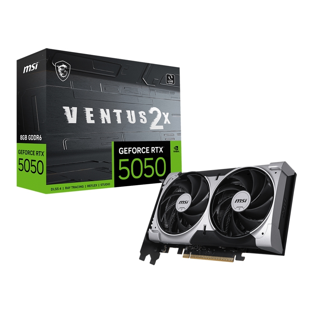 Відеокарта MSI GeForce RTX5050 8Gb VENTUS 2X OC (RTX 5050 8G VENTUS 2X OC) - фото 5