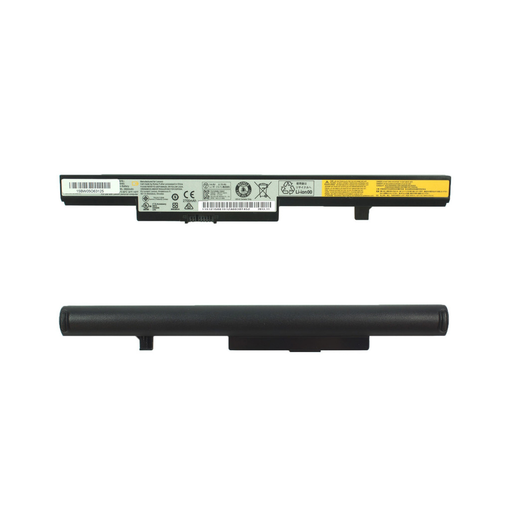 Акумулятор до ноутбука Lenovo IdeaPad B50 L12M4E55, 2600mAh (37Wh), 4cell, 14.4V, Li-ion AlSoft (A71081) - фото 1