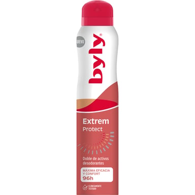 Антиперспірант Byly Extrem Protect Спрей з подвійною формулою Захист 96 годин Без запаху для чутливої шкіри 200 мл (8411104038554) - фото 1