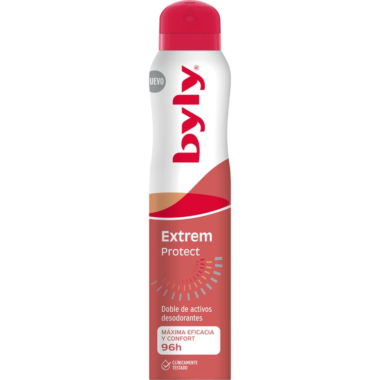 Антиперспірант Byly Extrem Protect Спрей з подвійною формулою Захист 96 годин Без запаху для чутливої шкіри 200 мл (8411104038554)