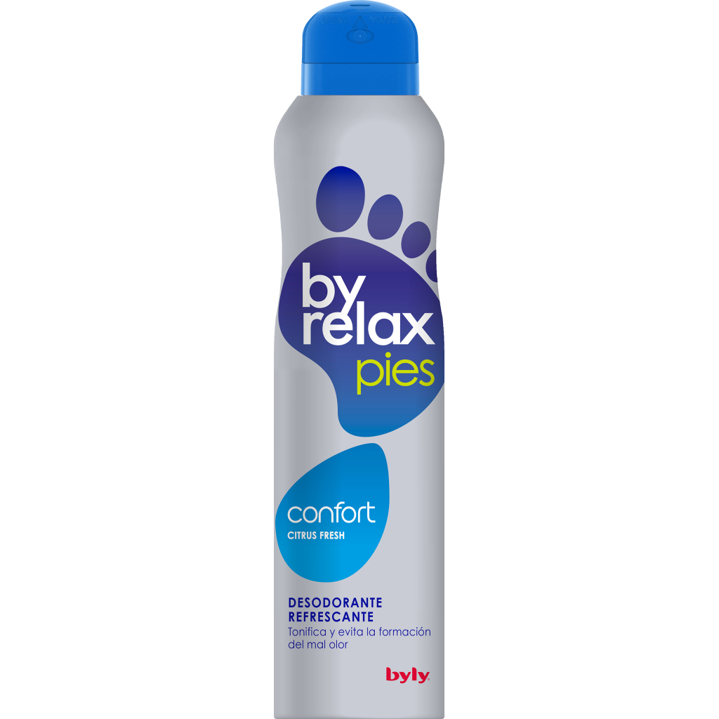Антиперспірант Byly Для ніг Byrelax Захист 12 годин Цитрусова свіжість від запаху та тонізуюча дія 200 мл (8411104003040) - фото 1