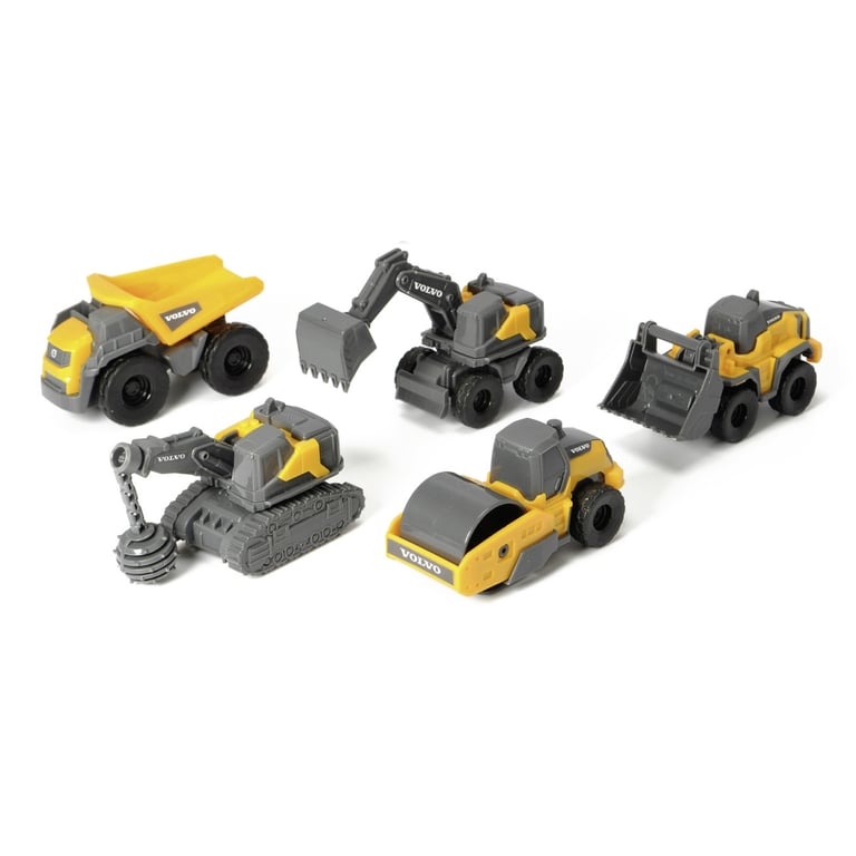 Спецтехніка Dickie Toys Вольво. Мікроробітники, 5 машин (3722008) - фото 2