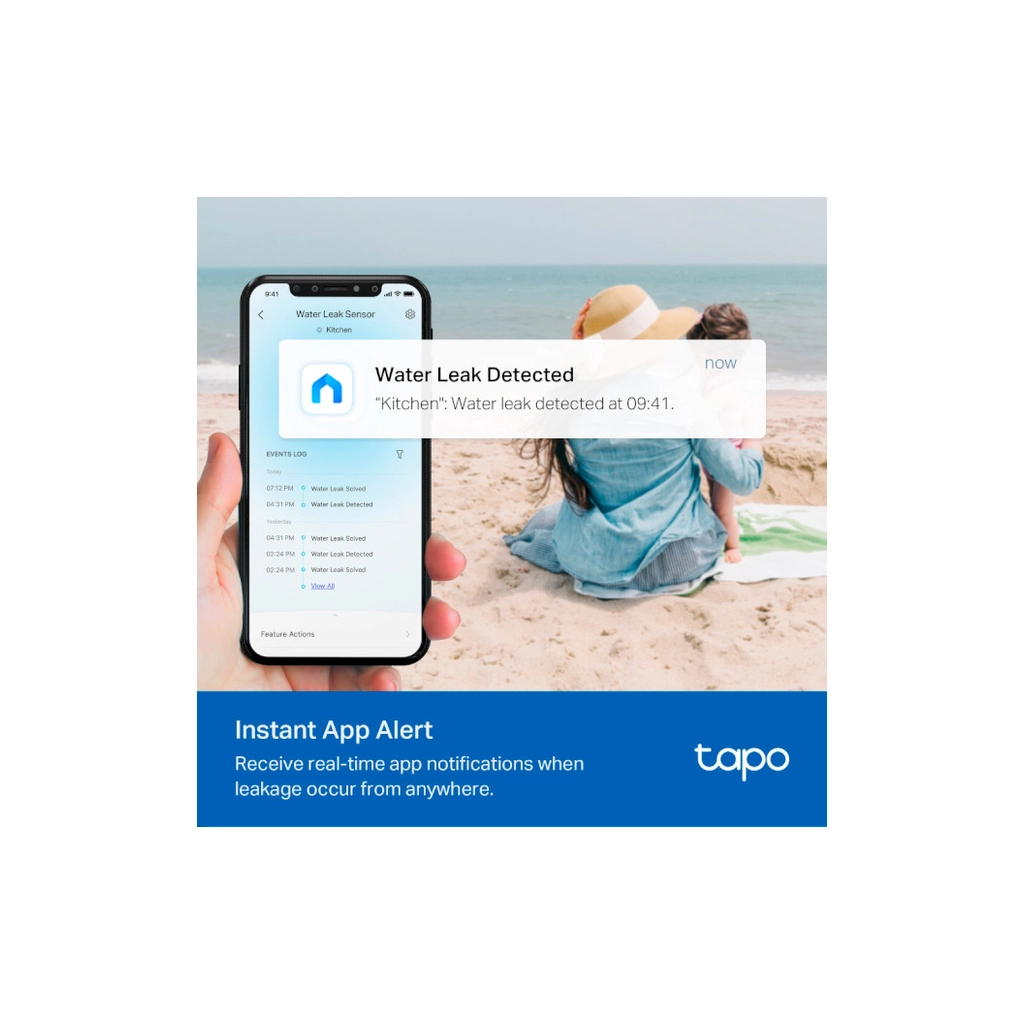 Датчик затоплення TP-Link Tapo T300 smart (Tapo T300) - фото 6 Датчик затоплення TP-Link Tapo T300 smart (Tapo T300) - фото 6