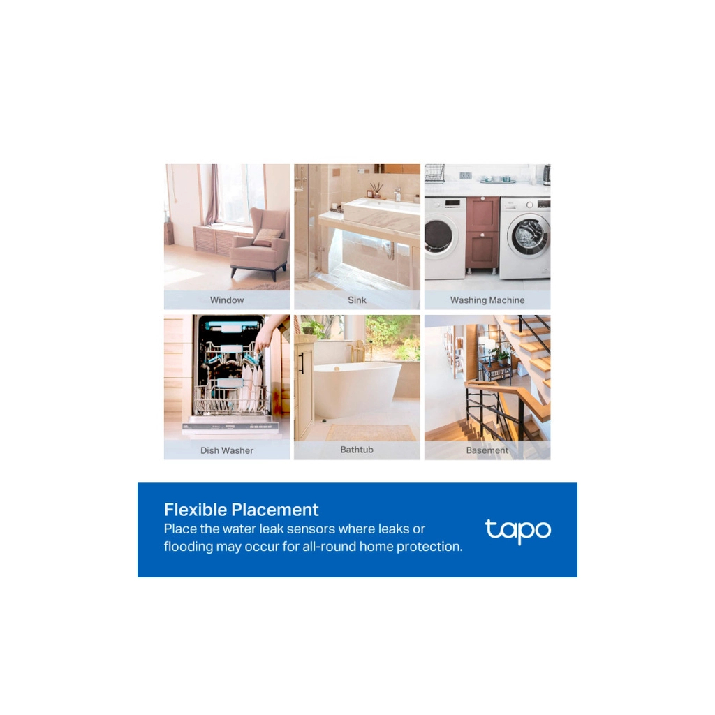 Датчик затоплення TP-Link Tapo T300 smart (Tapo T300) - фото 8 Датчик затоплення TP-Link Tapo T300 smart (Tapo T300) - фото 8