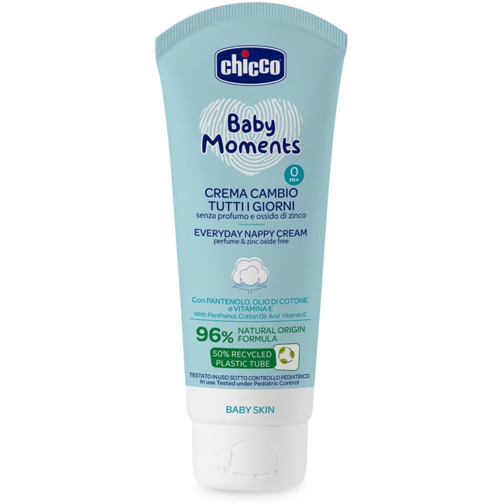 Дитячий крем Chicco Baby Moments захисний щоденний з патенолом під підгузок 100 мл (11641.00) - фото 1 Дитячий крем Chicco Baby Moments захисний щоденний з патенолом під підгузок 100 мл (11641.00) - фото 1