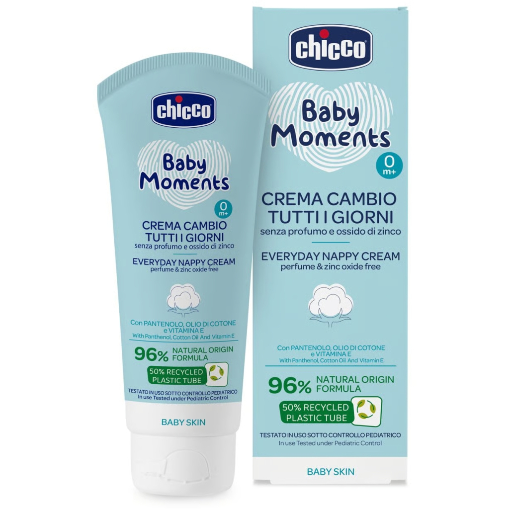 Дитячий крем Chicco Baby Moments захисний щоденний з патенолом під підгузок 100 мл (11641.00) - фото 3 Дитячий крем Chicco Baby Moments захисний щоденний з патенолом під підгузок 100 мл (11641.00) - фото 3