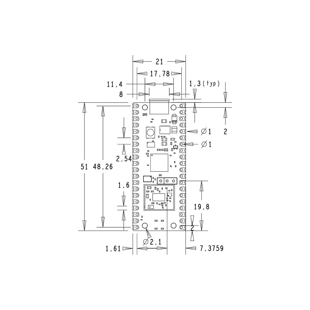 Додаткове обладнання для Мікро ПК Raspberry Pi Мікроконтролер Raspberry Pi Pico WH (SC0919) - фото 3 Додаткове обладнання для Мікро ПК Raspberry Pi Мікроконтролер Raspberry Pi Pico WH (SC0919) - фото 3