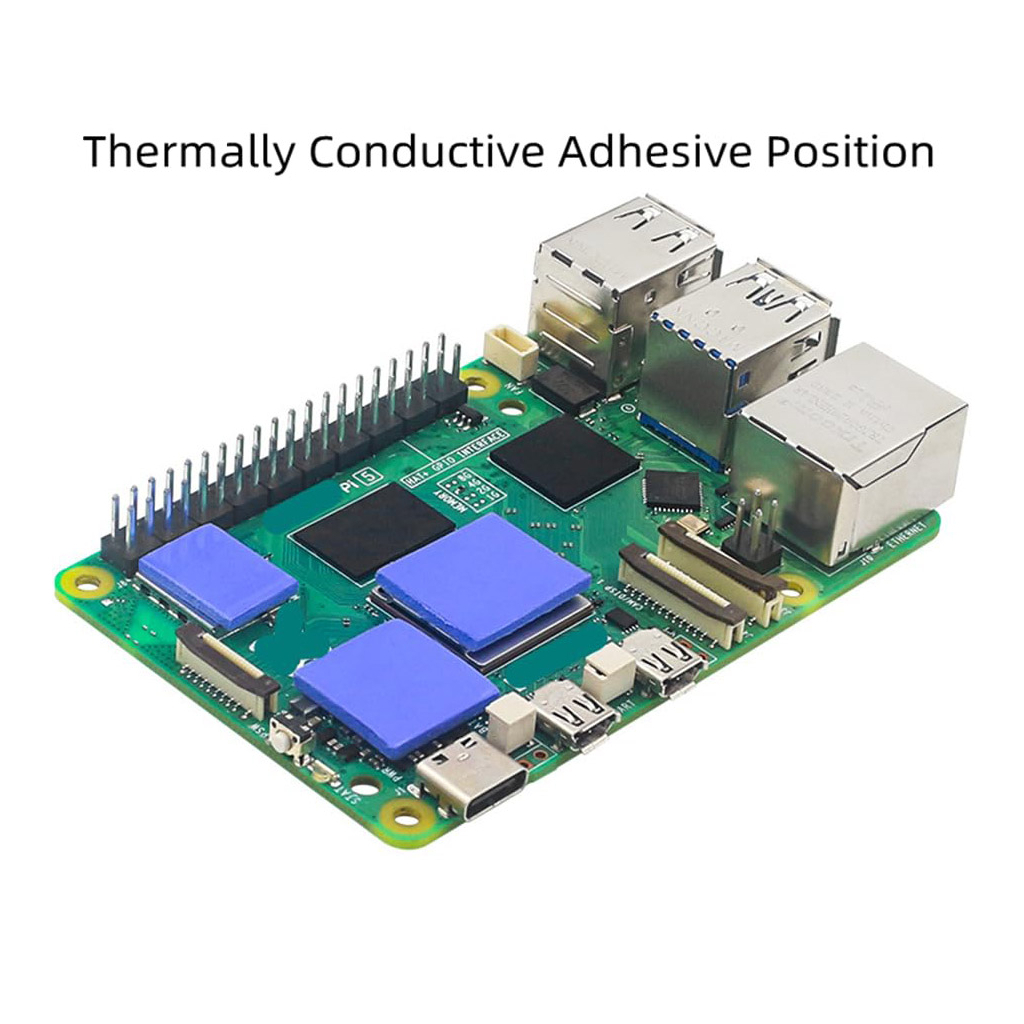 Радіатор охолодження для Мікро ПК Raspberry Pi з вентилятором для Raspberry Pi 5 (RA800) - фото 2 Радіатор охолодження для Мікро ПК Raspberry Pi з вентилятором для Raspberry Pi 5 (RA800) - фото 2