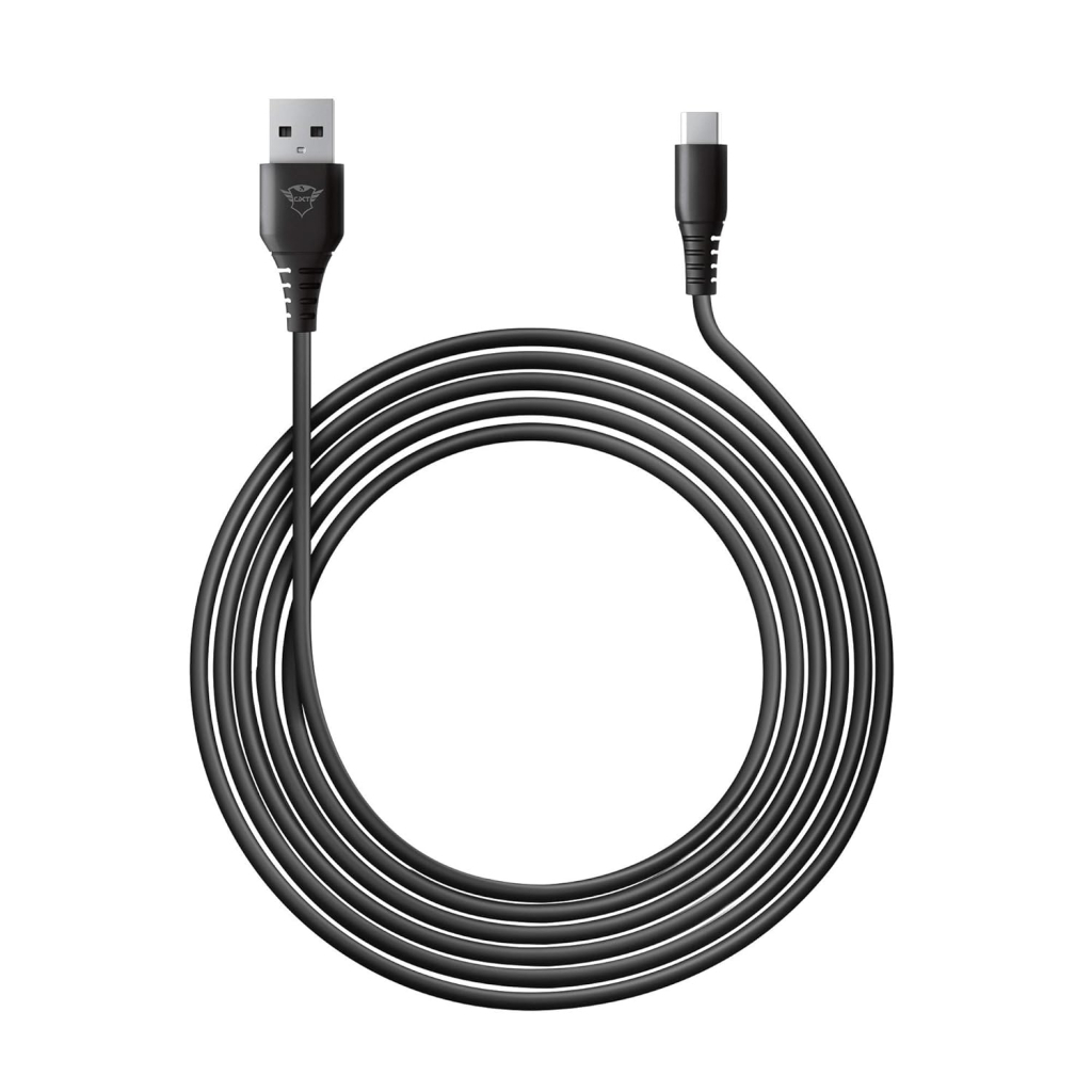 Дата кабель USB 2.0 AM to USB-C 3.0m GXT 226 for PS5 black Trust (24168_TRUST) - фото 6 Дата кабель USB 2.0 AM to USB-C 3.0m GXT 226 for PS5 black Trust (24168_TRUST) - фото 6