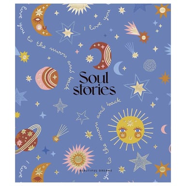 Зошит Школярик Soul stories 80 аркушів клітинка (080-3202K) - фото 1