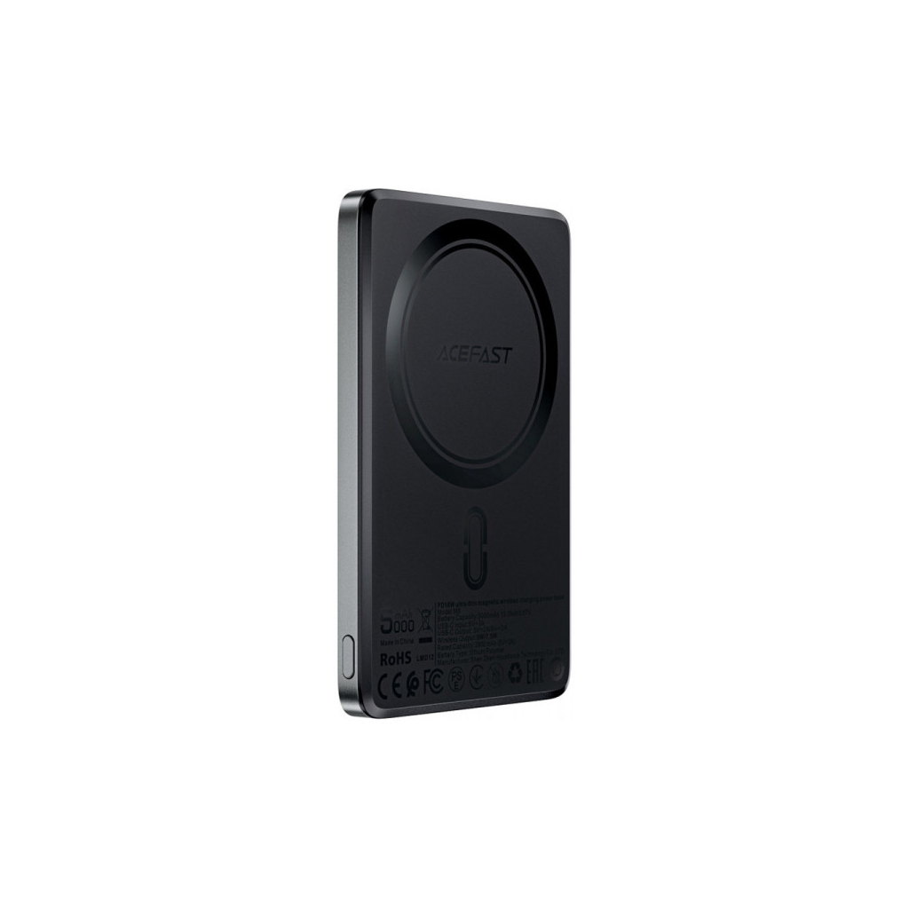 Батарея універсальна Acefast Magnetic Wireless 5000mAh 18W PD, QC/3.0, QI 7.5W, ультра тонкий, M8 Bllack (6974316283386) - фото 1 Батарея універсальна Acefast Magnetic Wireless 5000mAh 18W PD, QC/3.0, QI 7.5W, ультра тонкий, M8 Bllack (6974316283386) - фото 1