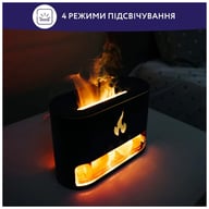Зволожувач повітря Neor FLAME AROMA 25ML10 BK - фото 5