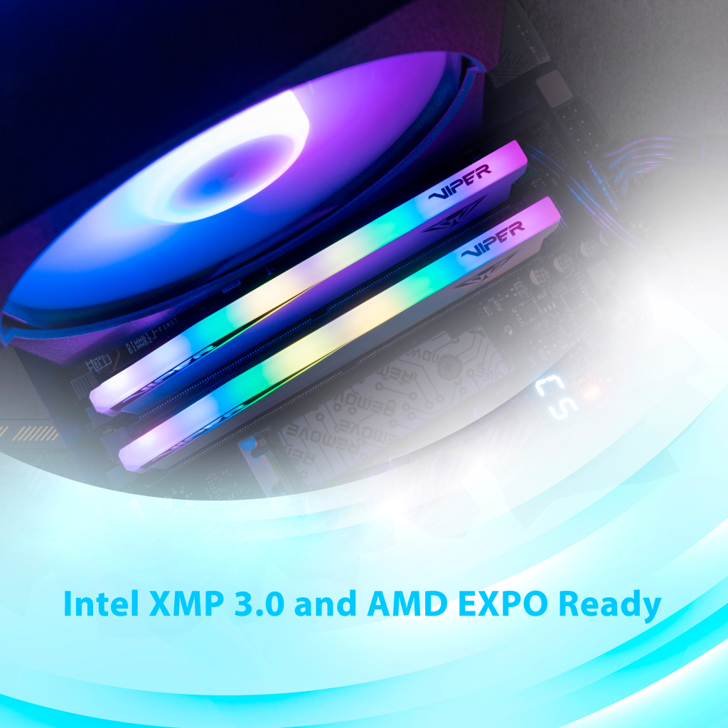 Модуль пам'яті для комп'ютера DDR5 32GB (2x16GB) 7000 MHz Viper Elite 5 RGB Patriot (PVER532G70C32KW) - фото 10 Модуль пам'яті для комп'ютера DDR5 32GB (2x16GB) 7000 MHz Viper Elite 5 RGB Patriot (PVER532G70C32KW) - фото 10