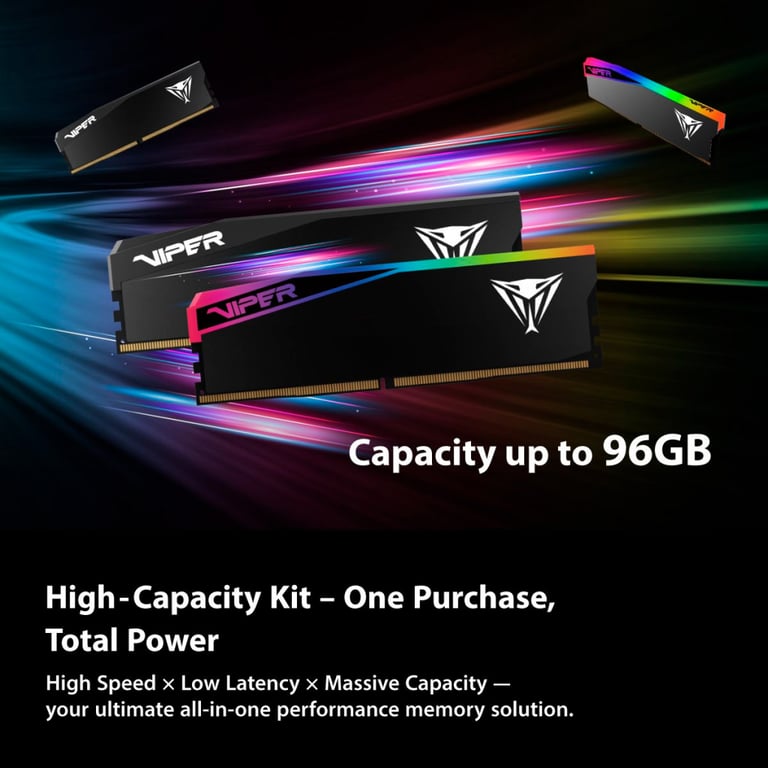 Модуль пам'яті для комп'ютера DDR5 64GB (2x32GB) 6400 MHz Viper Elite 5 Ultra Patriot (VEU564G6432K) - фото 8