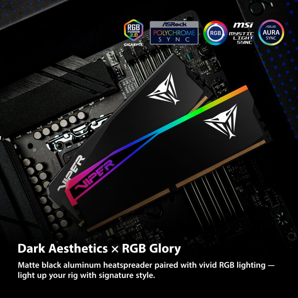Модуль пам'яті для комп'ютера DDR5 64GB (2x32GB) 6400 MHz Viper Elite 5 Ultra RGB Patriot (VEUR564G6432K) - фото 9 Модуль пам'яті для комп'ютера DDR5 64GB (2x32GB) 6400 MHz Viper Elite 5 Ultra RGB Patriot (VEUR564G6432K) - фото 9