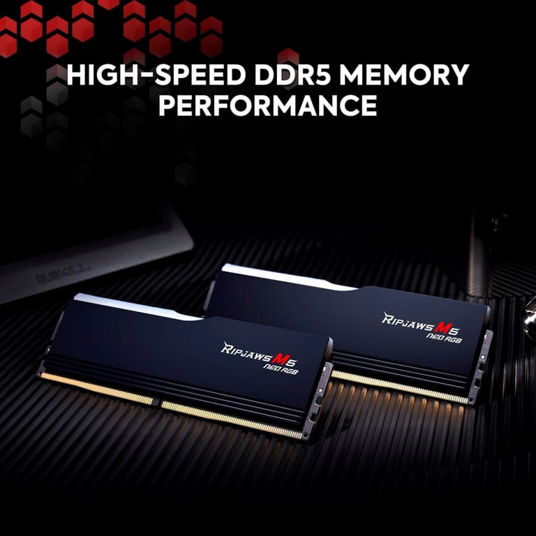 Модуль пам'яті для комп'ютера DDR5 32GB (2x16GB) 6000 MHz Ripjaws M5 Neo RGB Matte White G.Skill (F5-6000J3636F16GX2-RM5NRW) - фото 5