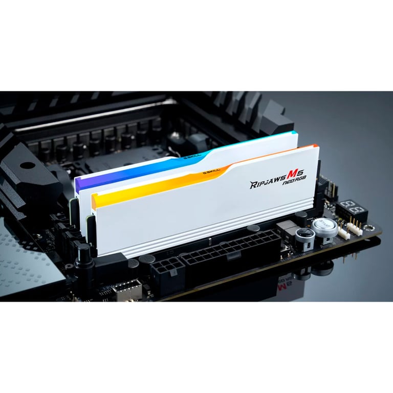 Модуль пам'яті для комп'ютера DDR5 32GB (2x16GB) 6000 MHz Ripjaws M5 Neo RGB Matte White G.Skill (F5-6000J3636F16GX2-RM5NRW) - фото 9