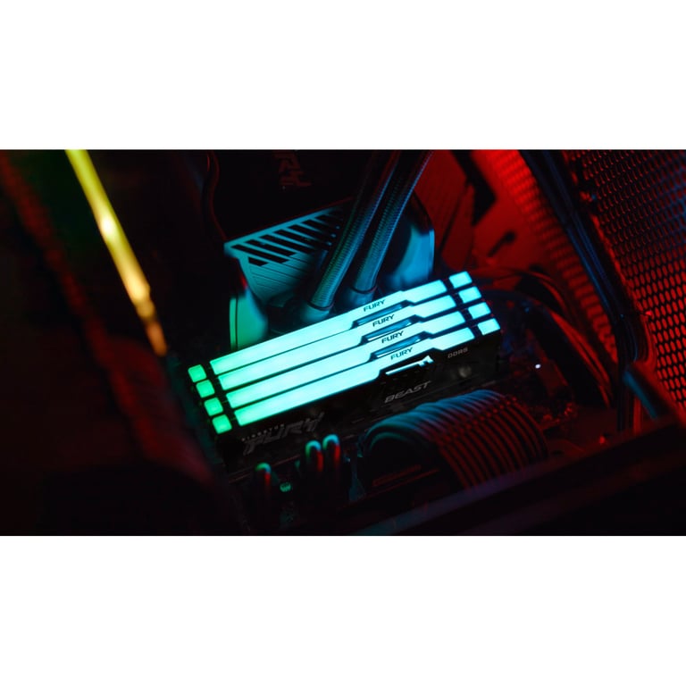 Модуль пам'яті для комп'ютера DDR5 32GB 5200 MHz Beast RGB EXPO Black Kingston Fury (ex.HyperX) (KF552C40BB2A-32) - фото 8