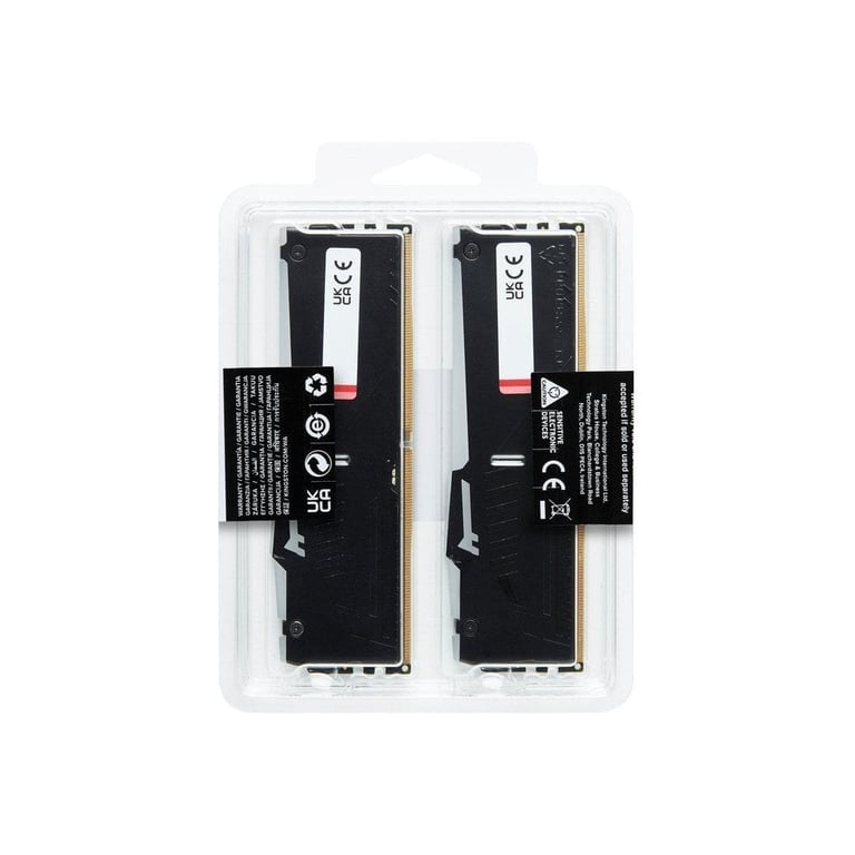 Модуль пам’яті для комп’ютера DDR5 64GB (2x32GB) 5200 MHz Beast RGB EXPO Black Kingston Fury (ex.HyperX) (KF552C40BB2AK2-64)