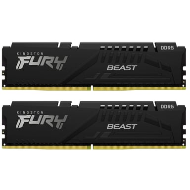 Модуль пам%27яті для комп%27ютера DDR5 64GB (2x32GB) 5600 MHz Beast EXPO Black Kingston Fury (ex.HyperX) (KF556C40BB2K2-64)