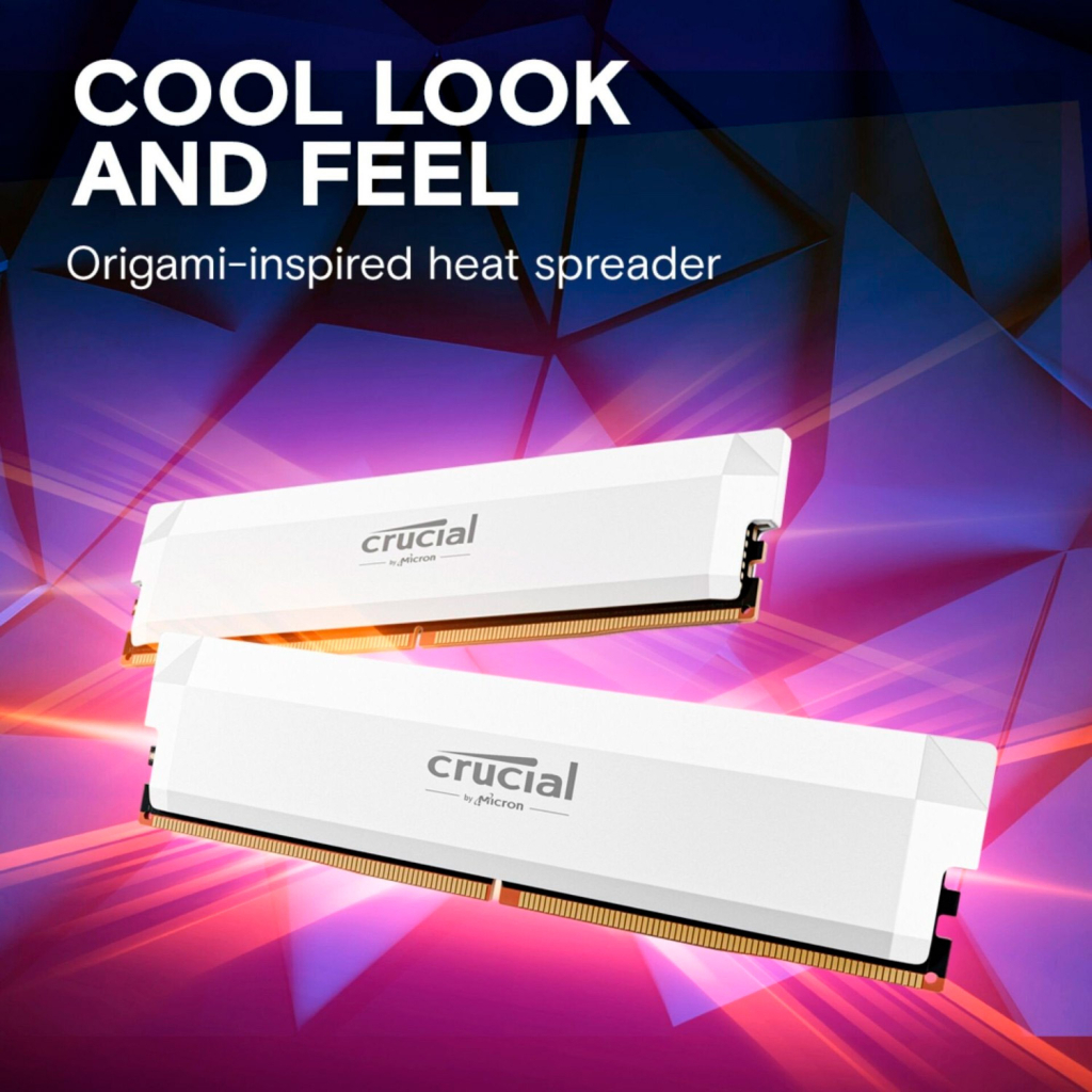 Модуль пам'яті для комп'ютера DDR5 16GB 6400 MHz Pro Overclocking White Micron (CP16G64C38U5W) - фото 9 Модуль пам'яті для комп'ютера DDR5 16GB 6400 MHz Pro Overclocking White Micron (CP16G64C38U5W) - фото 9