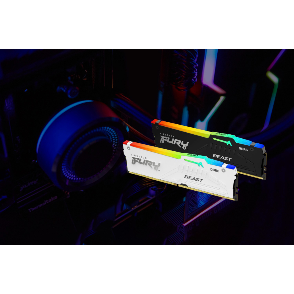 Модуль пам'яті для комп'ютера DDR5 32GB (2x16GB) 6000 MHz Beast RGB EXPO White Kingston Fury (ex.HyperX) (KF560C36BWE2AK2-32) - фото 7 Модуль пам'яті для комп'ютера DDR5 32GB (2x16GB) 6000 MHz Beast RGB EXPO White Kingston Fury (ex.HyperX) (KF560C36BWE2AK2-32) - фото 7