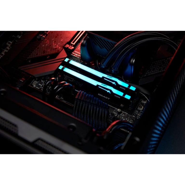 Модуль пам'яті для комп'ютера DDR5 64GB 5600 MHz Beast RGB EXPO Black Kingston Fury (ex.HyperX) (KF556C40BBA-64) - фото 7