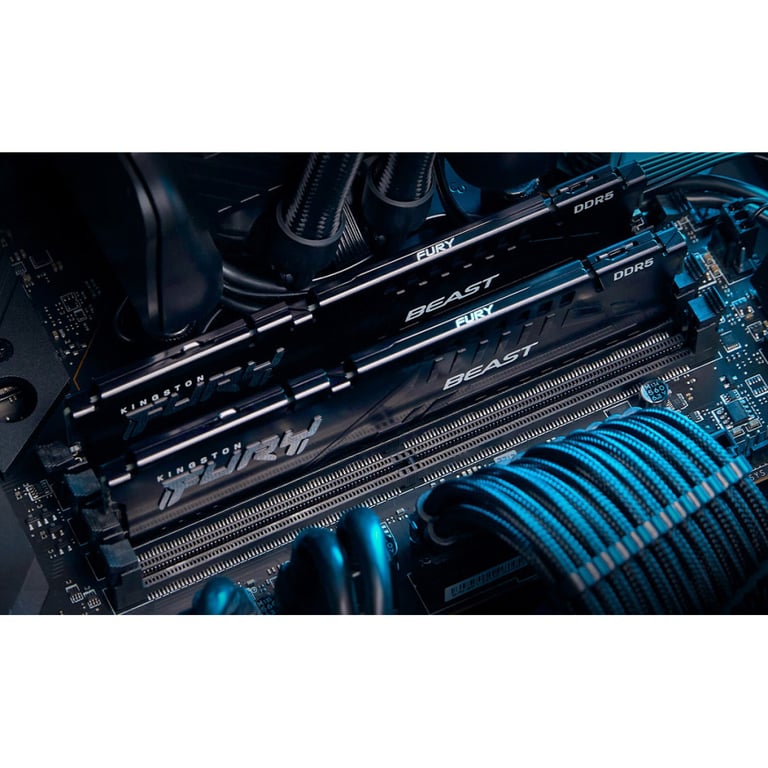 Модуль пам'яті для комп'ютера DDR5 64GB (2x32GB) 6000 MHz Beast EXPO Black Kingston Fury (ex.HyperX) (KF560C36BBE2K2-64) - фото 5