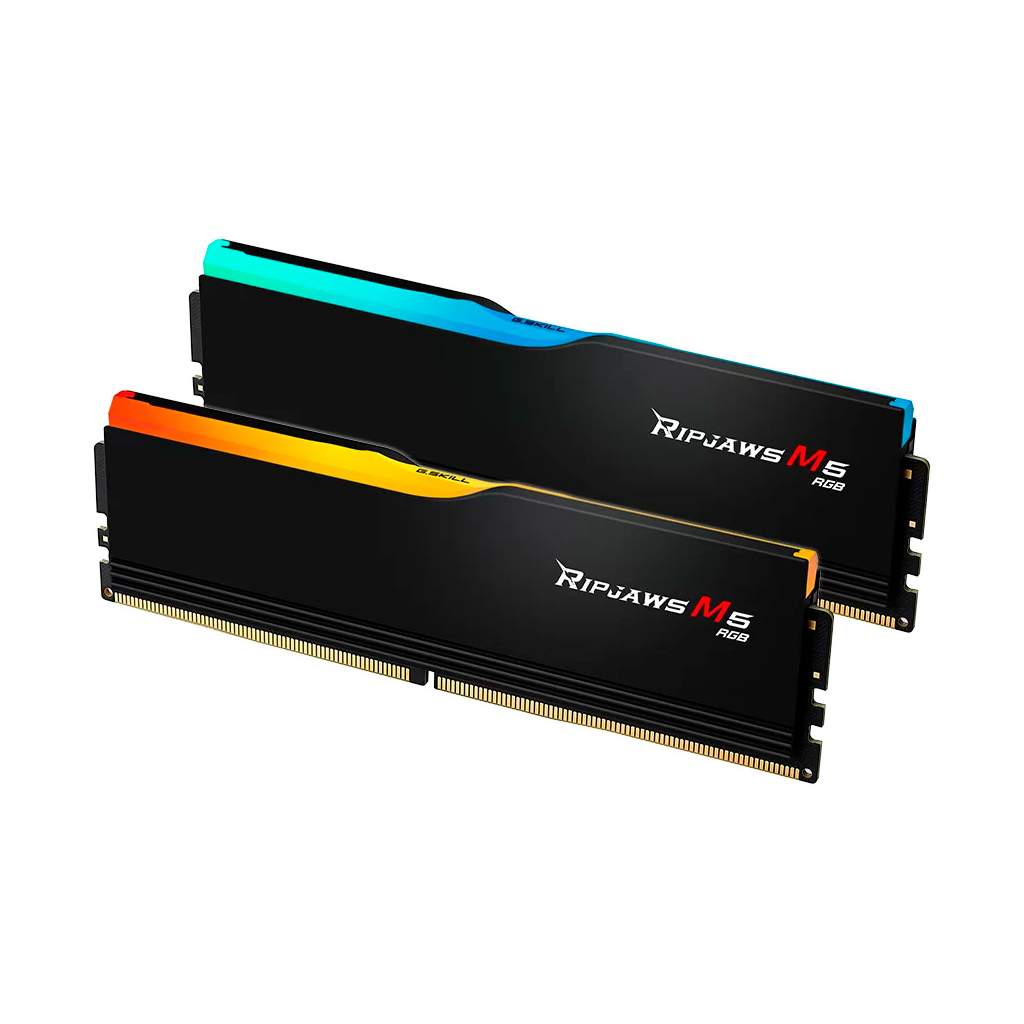 Модуль пам'яті для комп'ютера DDR5 32GB (2x16GB) 6000 MHz Ripjaws M5 RGB Black G.Skill (F5-6000J3636F16GX2-RM5RK) - фото 3 Модуль пам'яті для комп'ютера DDR5 32GB (2x16GB) 6000 MHz Ripjaws M5 RGB Black G.Skill (F5-6000J3636F16GX2-RM5RK) - фото 3