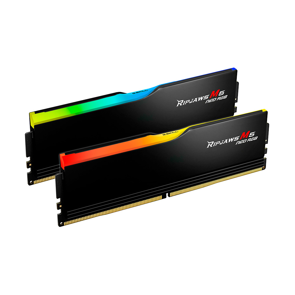 Модуль пам'яті для комп'ютера DDR5 64GB (2x32GB) 6000 MHz Ripjaws M5 Neo RGB Matte Black G.Skill (F5-6000J3636F32GX2-RM5NRK) - фото 2 Модуль пам'яті для комп'ютера DDR5 64GB (2x32GB) 6000 MHz Ripjaws M5 Neo RGB Matte Black G.Skill (F5-6000J3636F32GX2-RM5NRK) - фото 2
