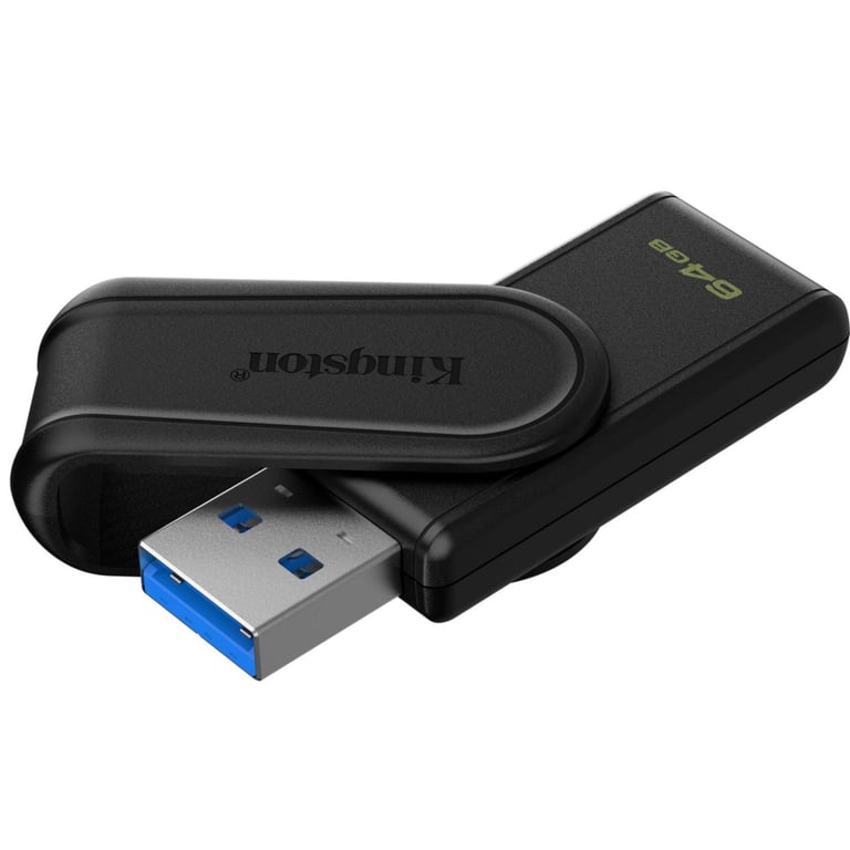 USB флеш накопичувач Kingston 64GB DataTraveler Exodia S Black USB 3.2 (DTXS/64GB) - фото 2