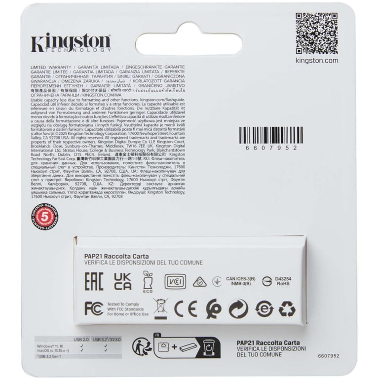 USB флеш накопичувач Kingston 64GB DataTraveler Exodia S Black USB 3.2 (DTXS/64GB) - фото 4