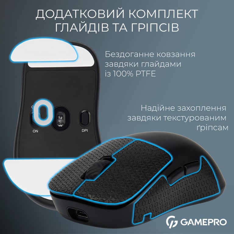 Мишка GamePro Asgard Loki Wireless/USB Black (GM022B) - фото 4