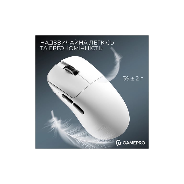 Мишка GamePro Asgard Odin 8K Wireless/USB White (GM035W) - фото 7